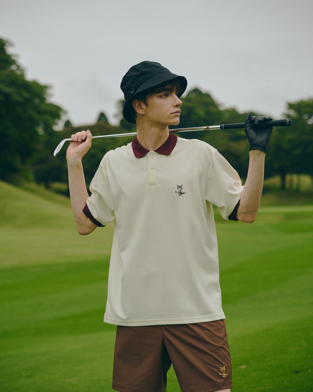 Rib Sleeve Polo Shirt / リブスリーブポロシャツ