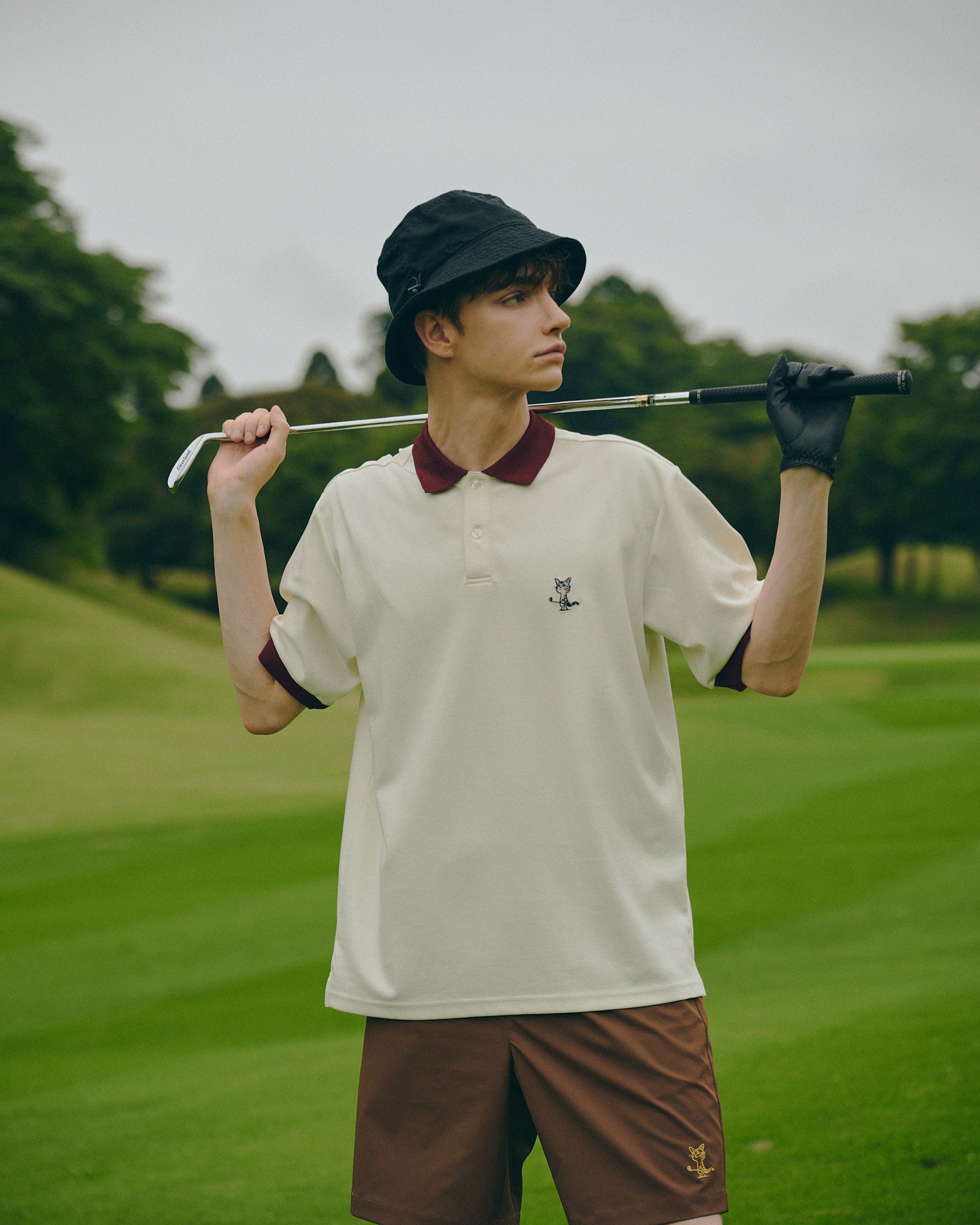 Rib Sleeve Polo Shirt / リブスリーブポロシャツ