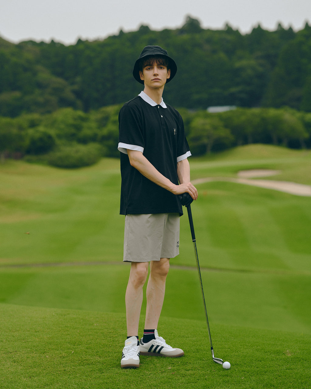 Rib Sleeve Polo Shirt / リブスリーブポロシャツ