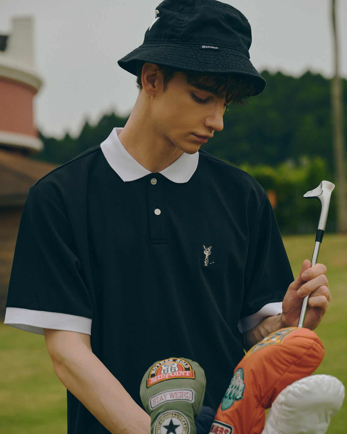 Rib Sleeve Polo Shirt / リブスリーブポロシャツ