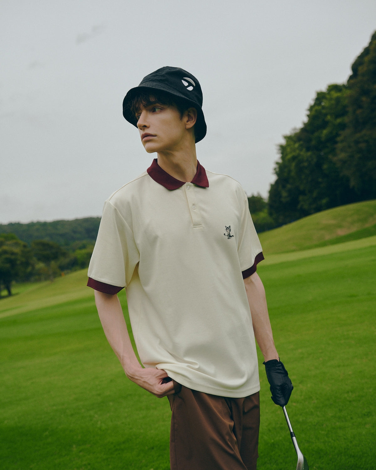 Rib Sleeve Polo Shirt / リブスリーブポロシャツ
