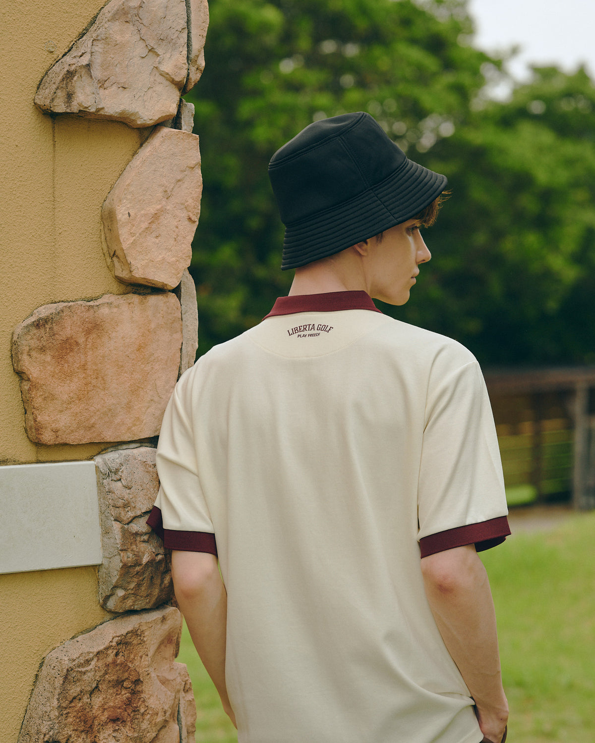 Rib Sleeve Polo Shirt / リブスリーブポロシャツ