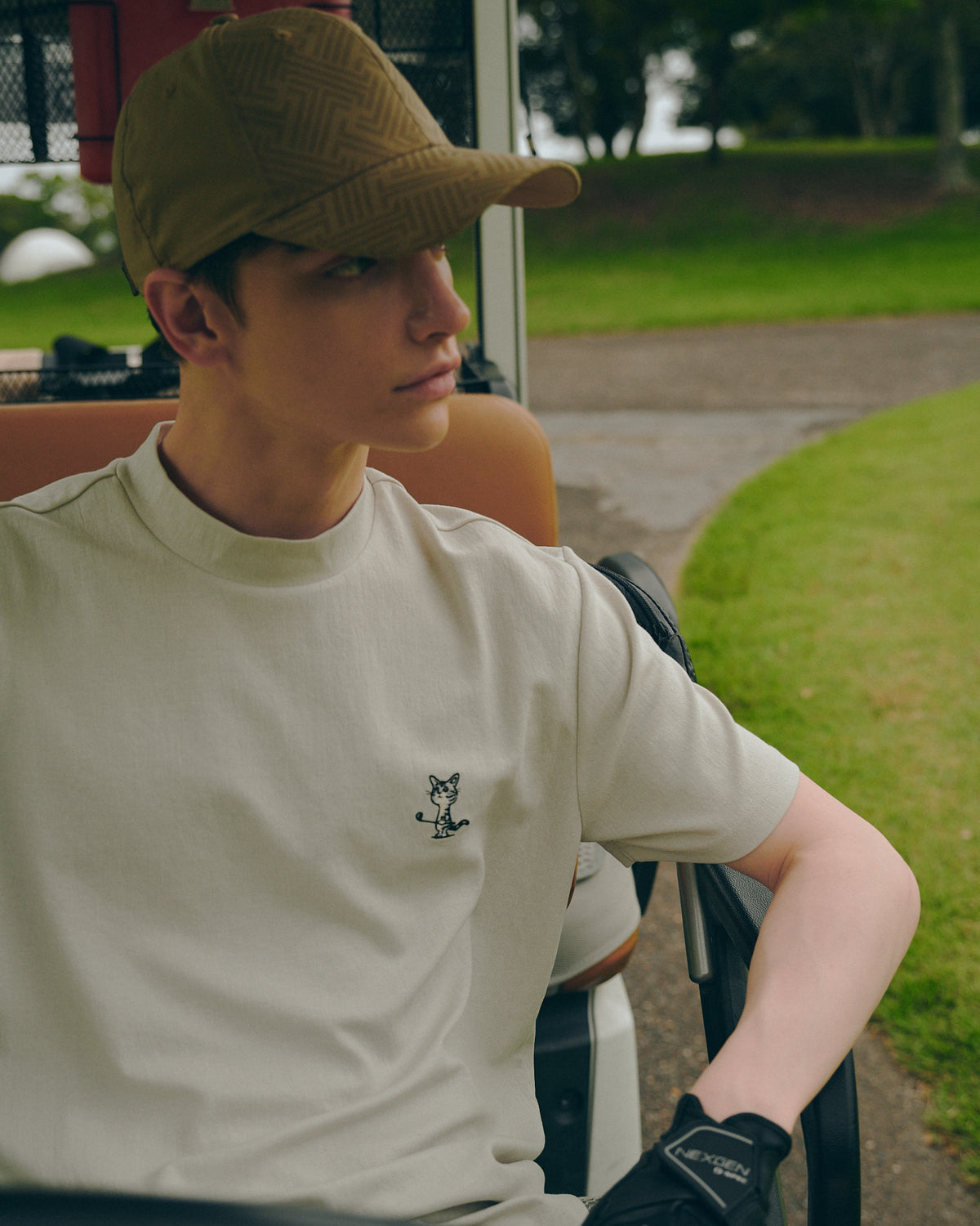 Jacquard Mock Neck Shirt / ジャガードモックネックシャツ